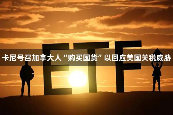 卡尼号召加拿大人“购买国货”以回应美国关税威胁