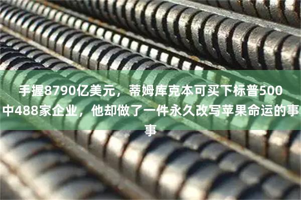 手握8790亿美元，蒂姆库克本可买下标普500中488家企业，他却做了一件永久改写苹果命运的事